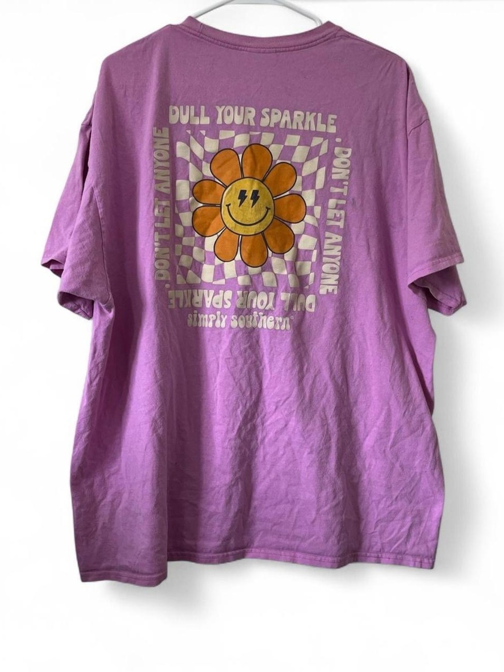 100% Cotton Simply Southern Dull Your Sparkle Sunshine Graphic Shirt Women’s 2XL